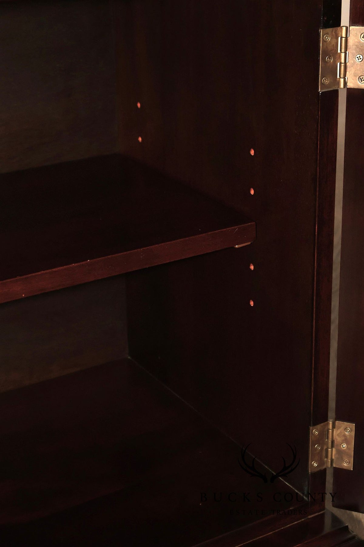 Stickley Georgian Style Mahogany Breakfront China Cabinet