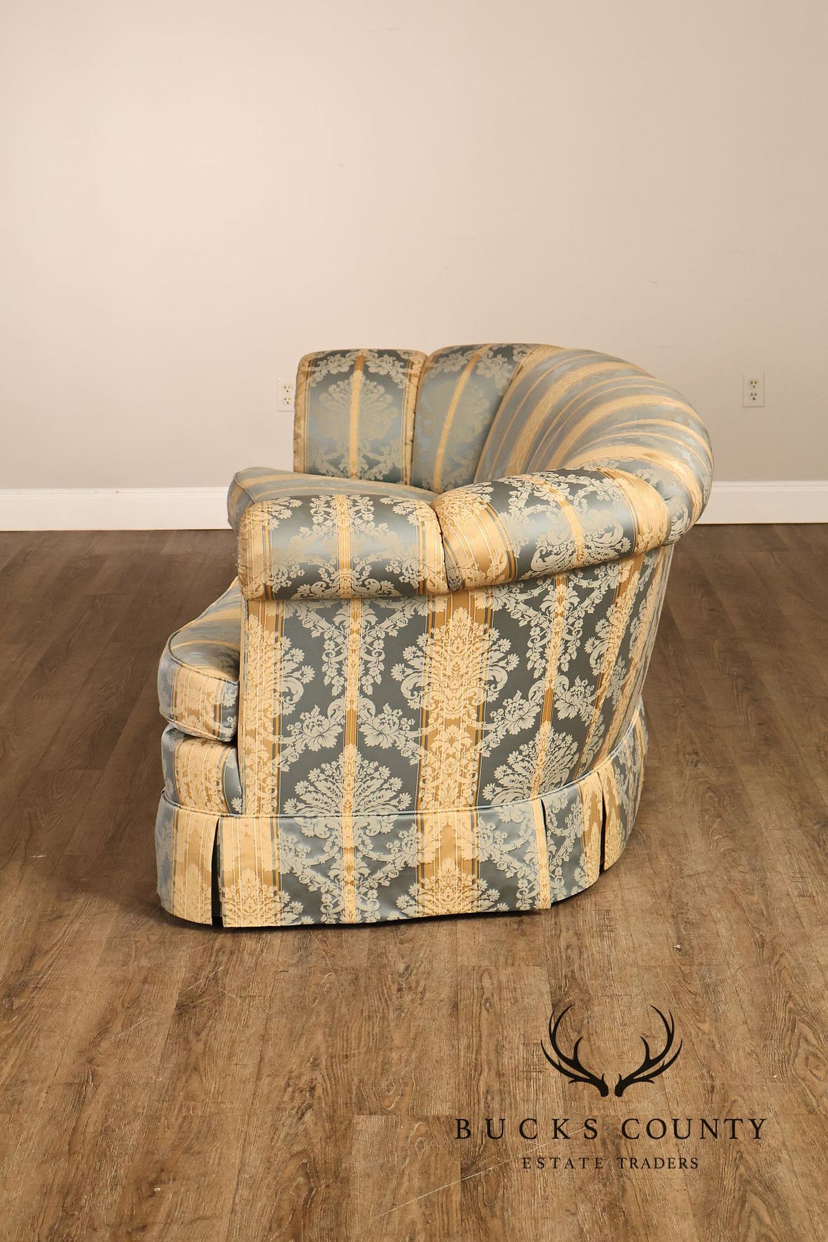 Kindel Custom Upholstered Channel Back Sofa