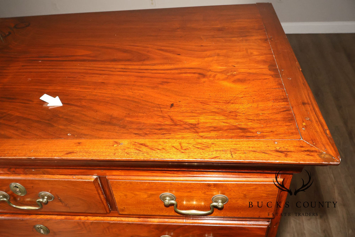 Antique Chippendale Walnut Eight-Drawer Tall Chest