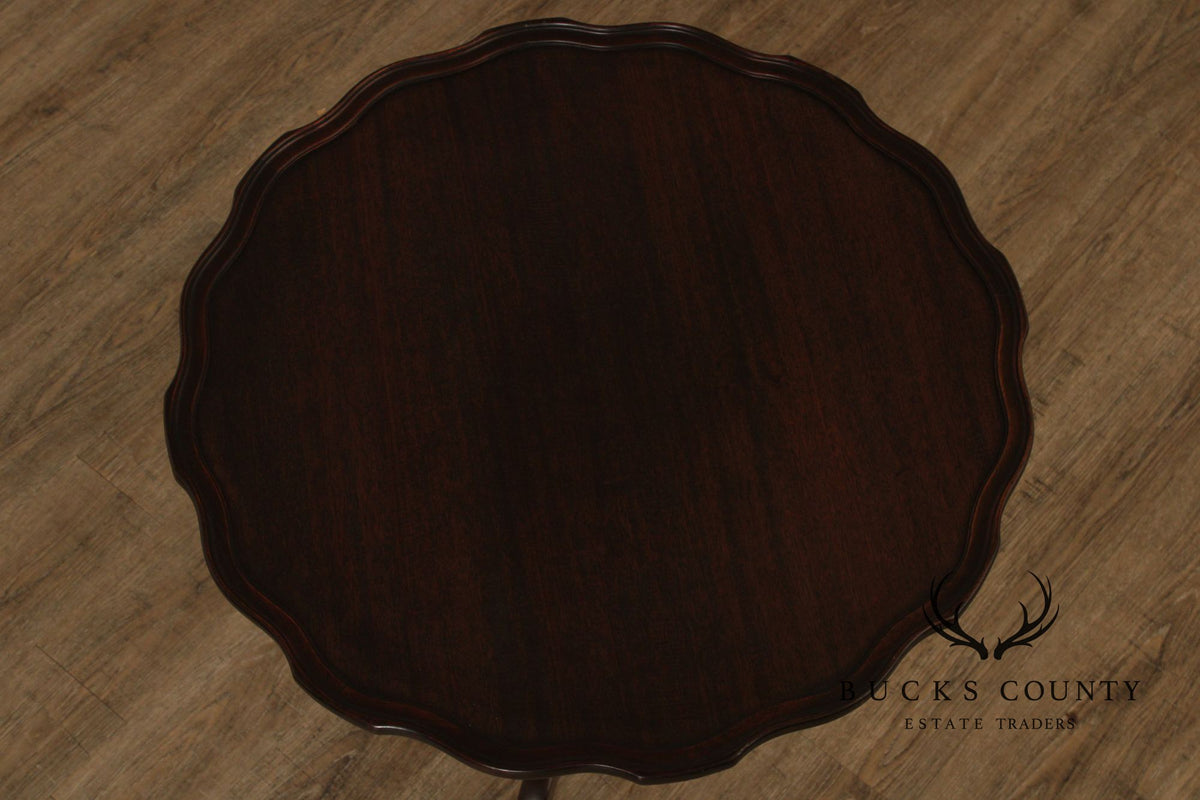 Queen Anne Style Mahogany Tilt Top Tea Table