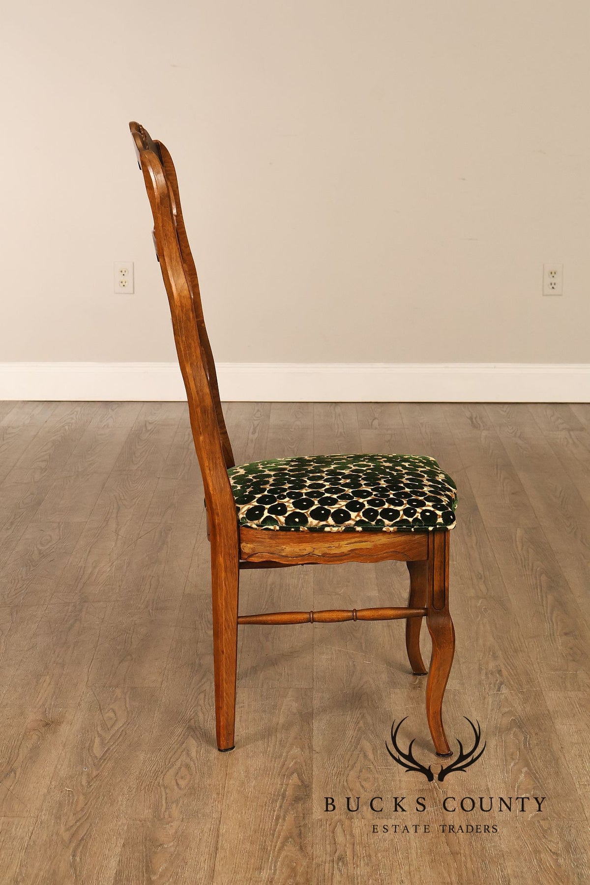 Hill Mfg. Corp. French Country Style Set of Six Ladderback Dining Chairs