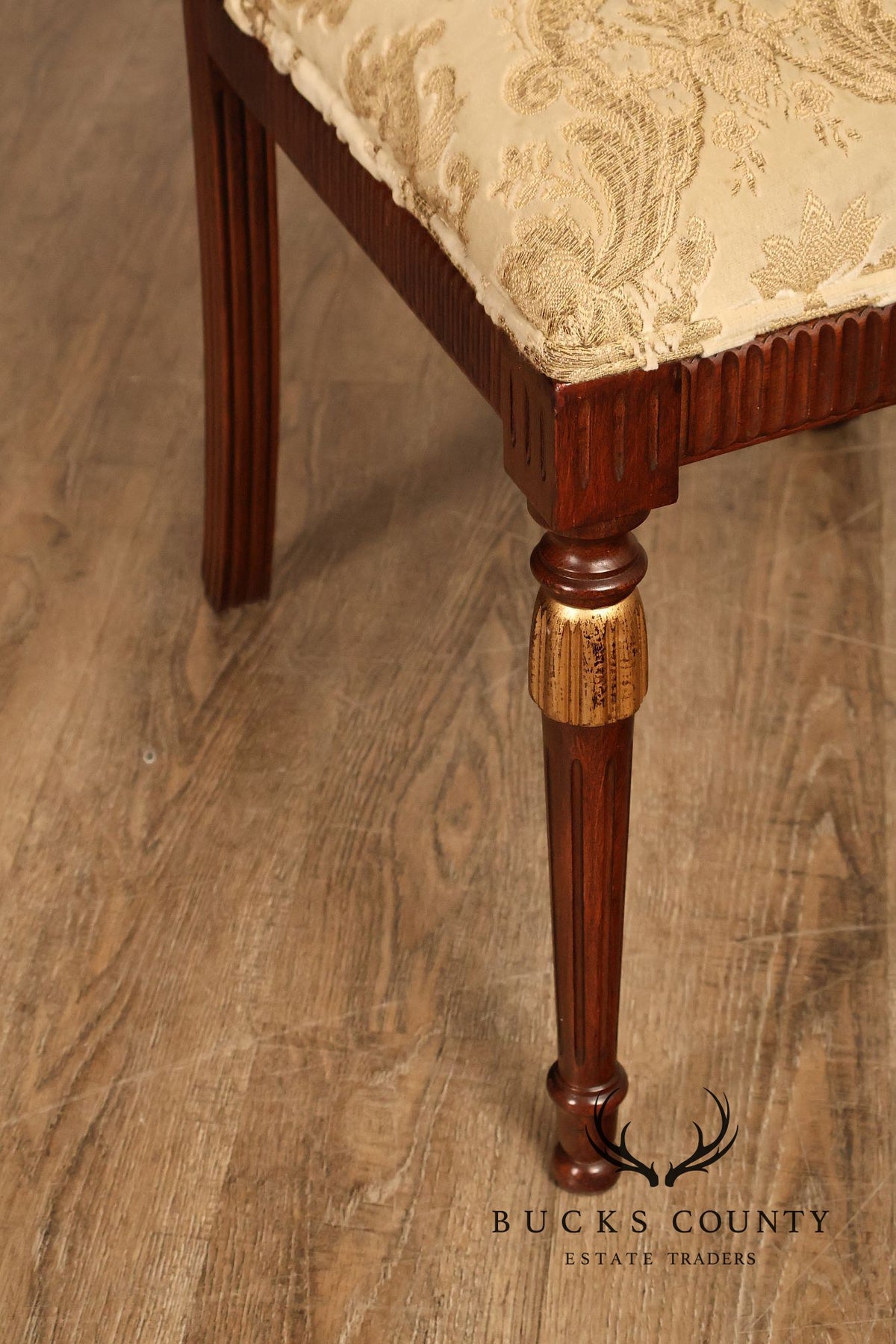 Sigla Furniture Louis XVI Style Set Of Eight Upholstered Dining Chairs