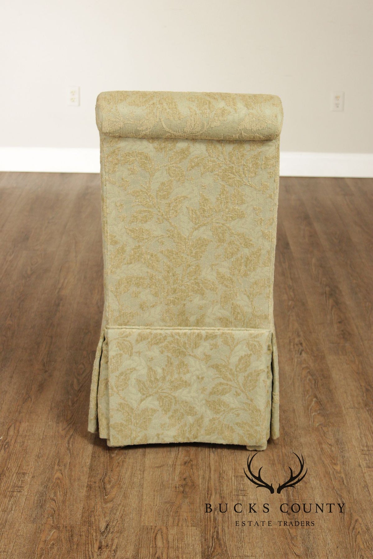 Pair of Upholstered Slipper Dining Side Chairs