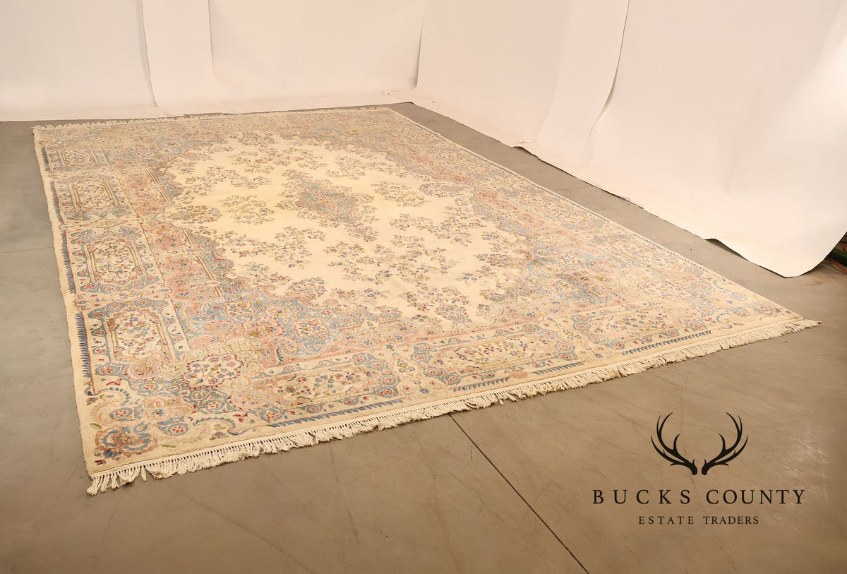 Kirmin Pattern Large Hand Tied 11' x 18' Fringed Area Rug