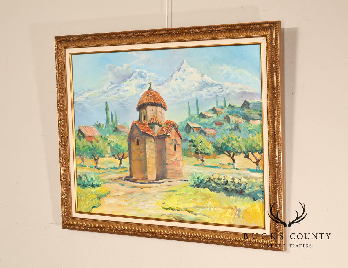Suren Nersisyan Landscape Painting, 'Karmravor'