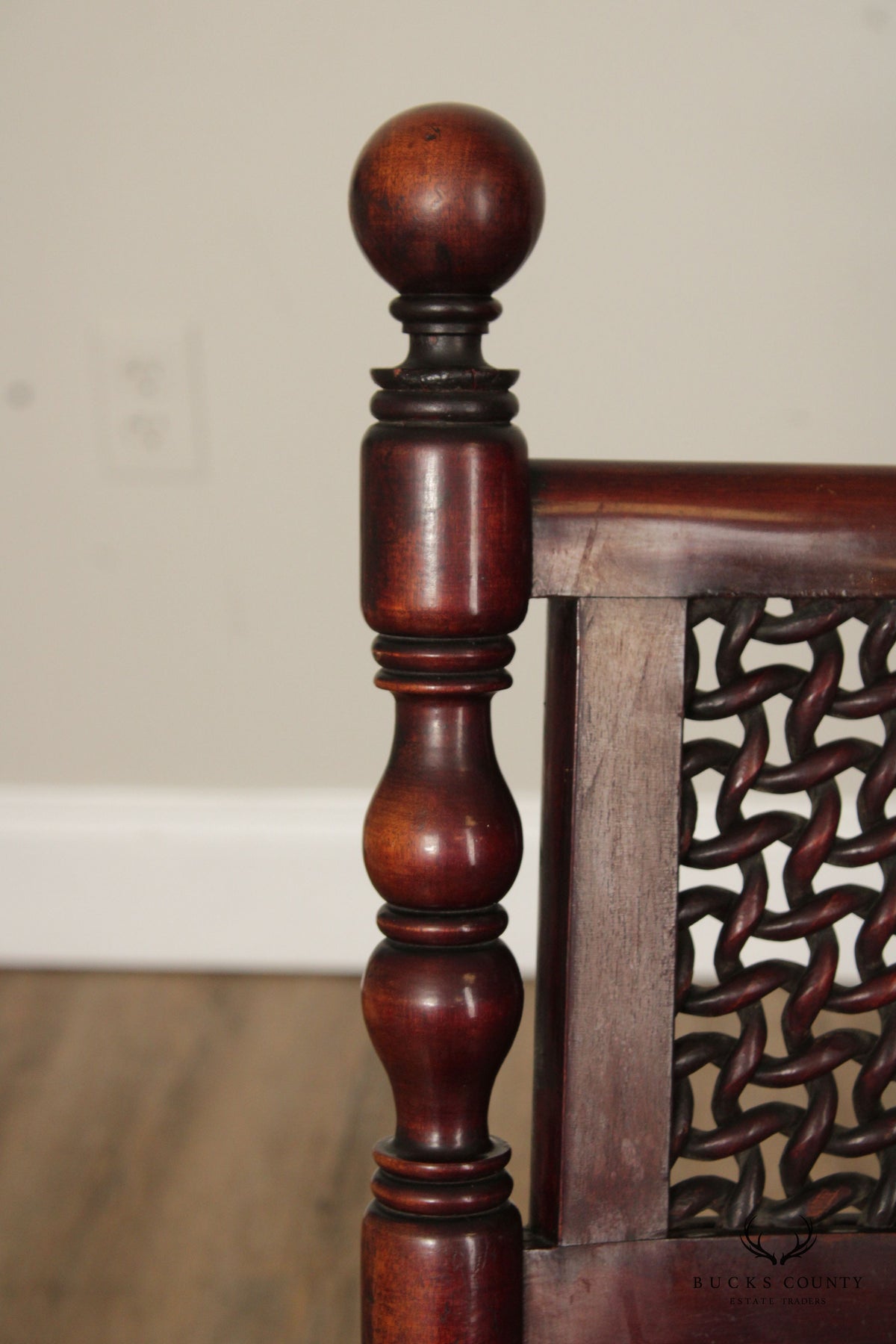 Merklen Brothers Renaissance Revival Mahogany Rocking Chair