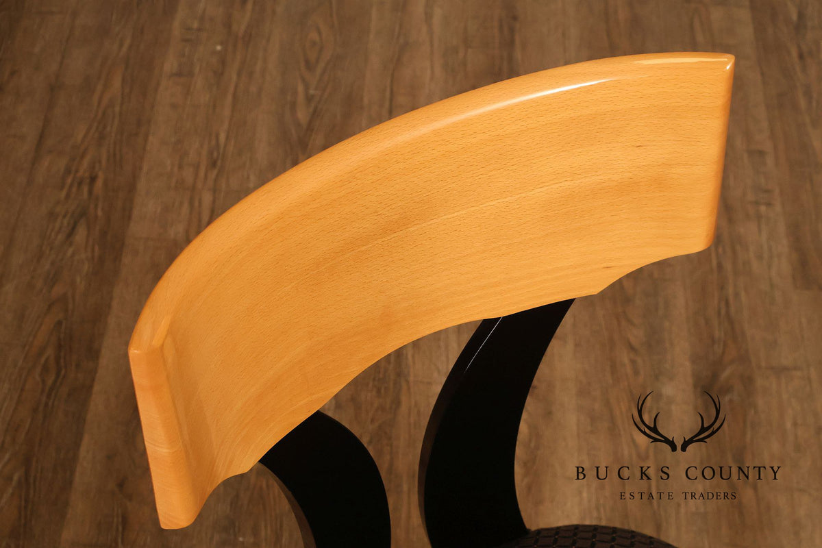 Pietro Costantini For Ello Set Of Six Italian Klismos Dining Chairs