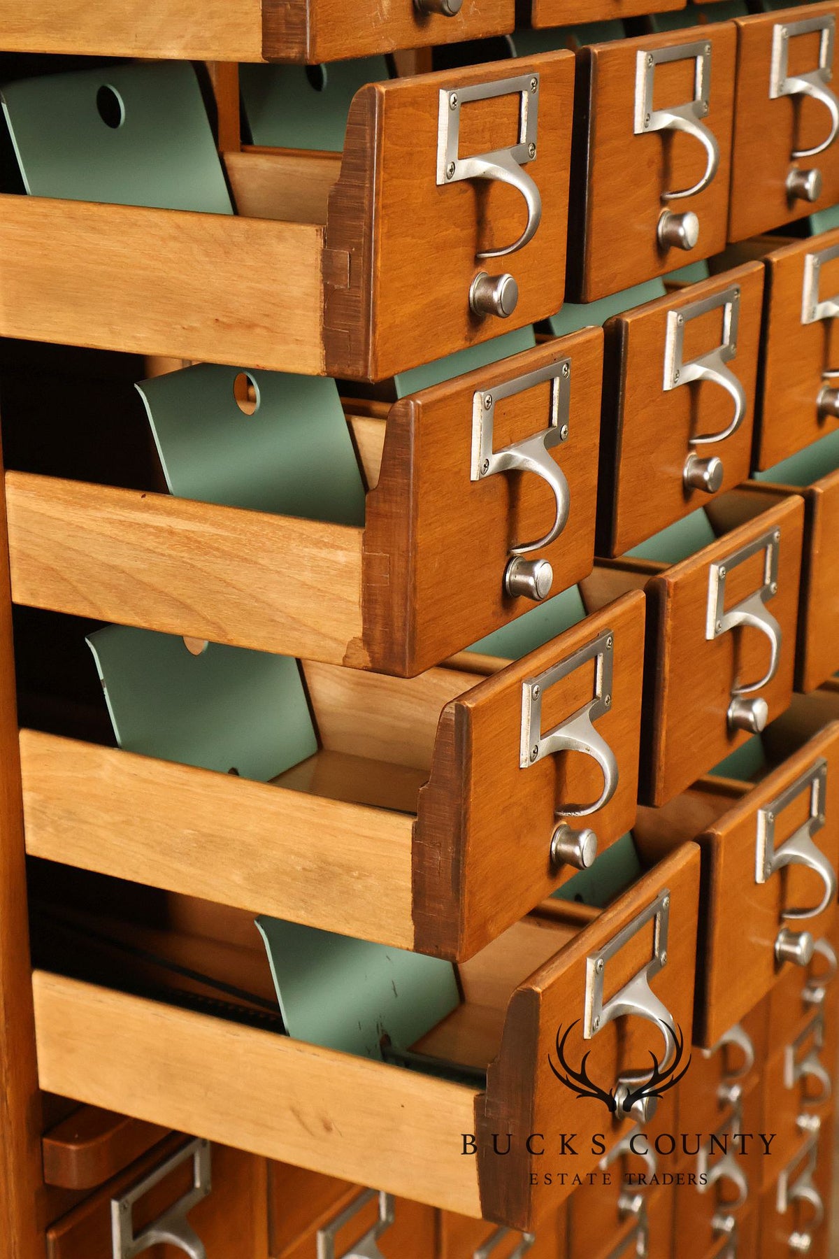 Mid Century 60-Drawer Library Card Catalog