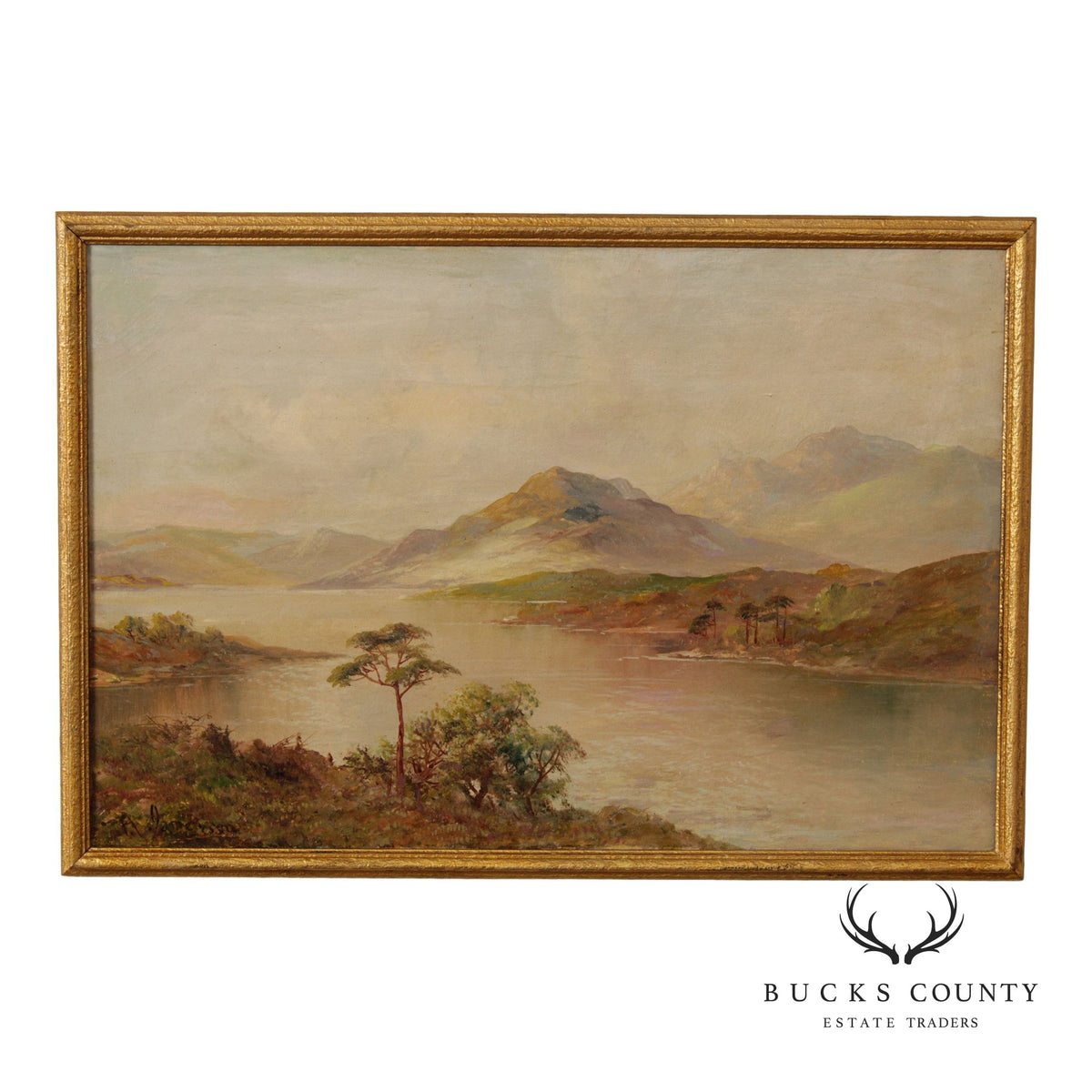 Francis E. Jamieson Oil Painting, Scottish Highlands