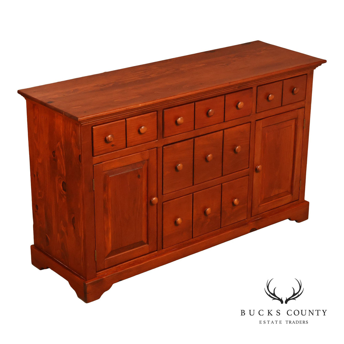 American Heritage Furniture Solid Pine Multi-Drawer Sideboard Cabinet