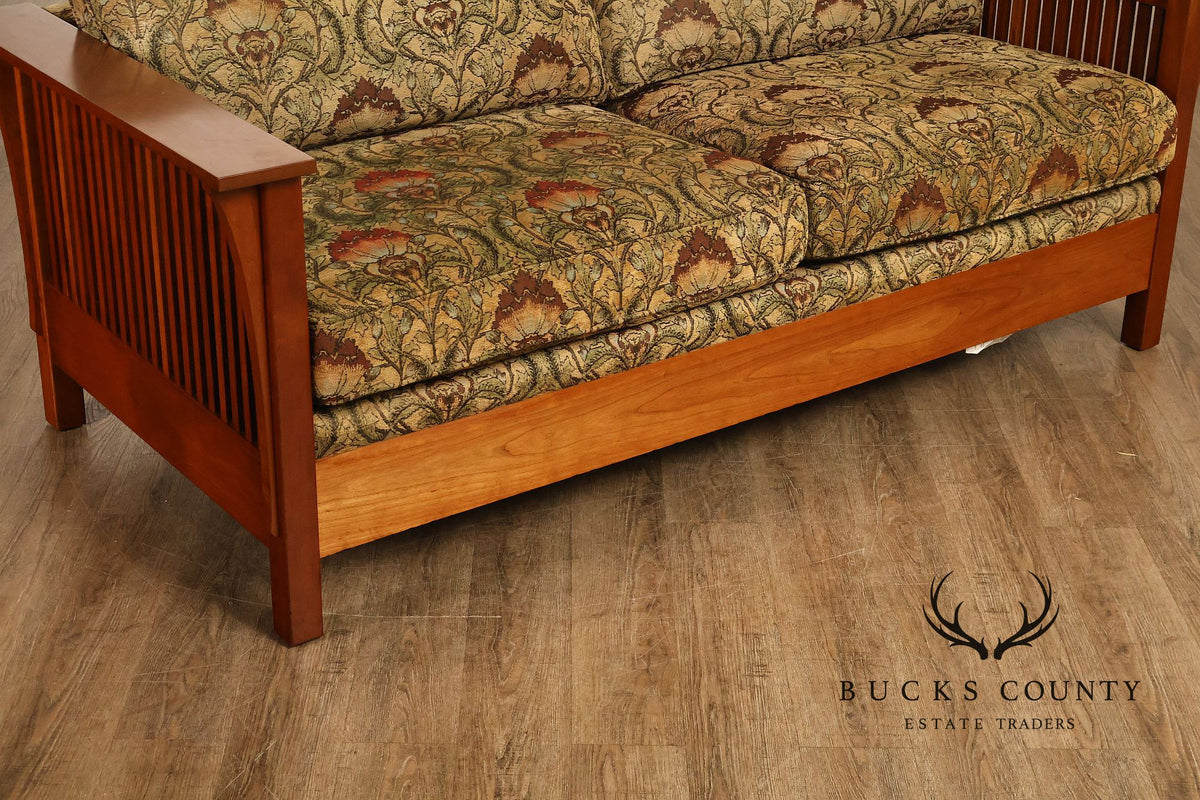 Stickley Mission Collection 'Fayetteville' Cherry Frame Sofa