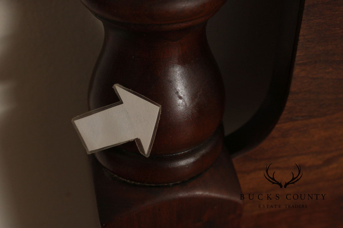Chippendale Style Cherry Queen Poster Headboard