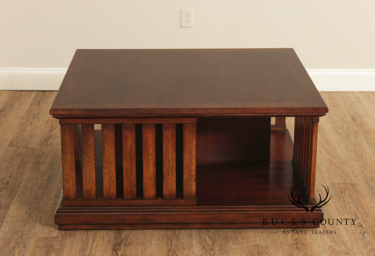 Ralph Lauren 42 Inch Square Mahogany Coffee Table