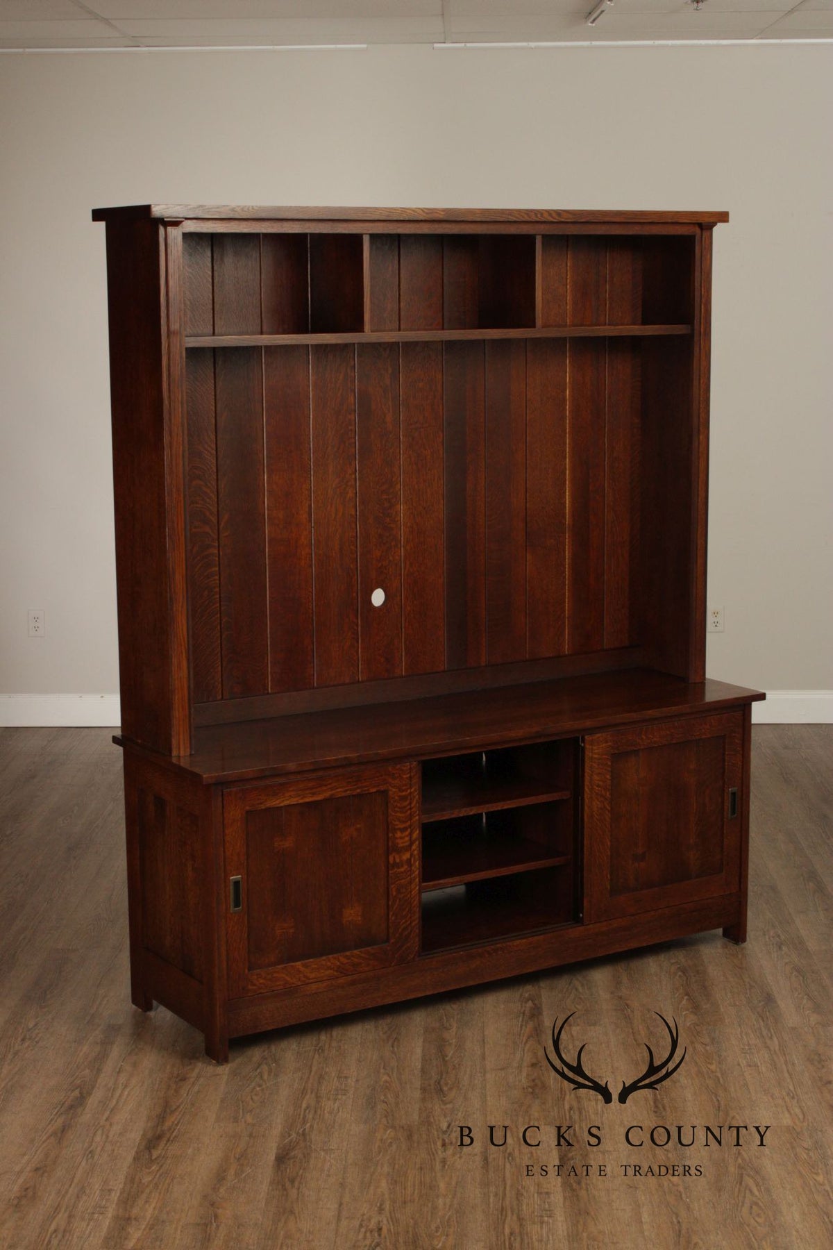 Stickley Mission Collection Oak Media Console