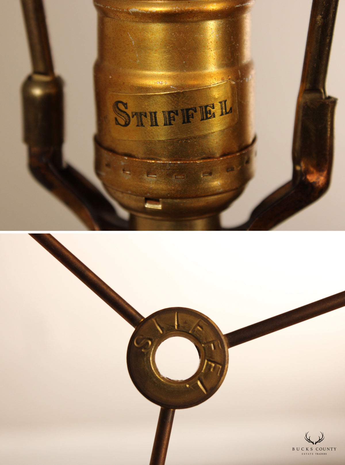 Stiffel Vintage Traditional Brass Urn Form Table Lamp