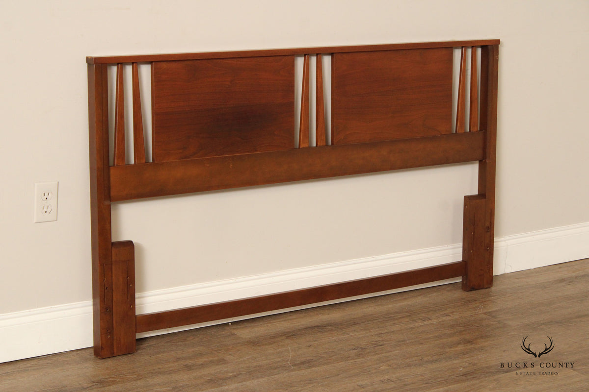 Mid Century Modern Walnut Queen Headboard