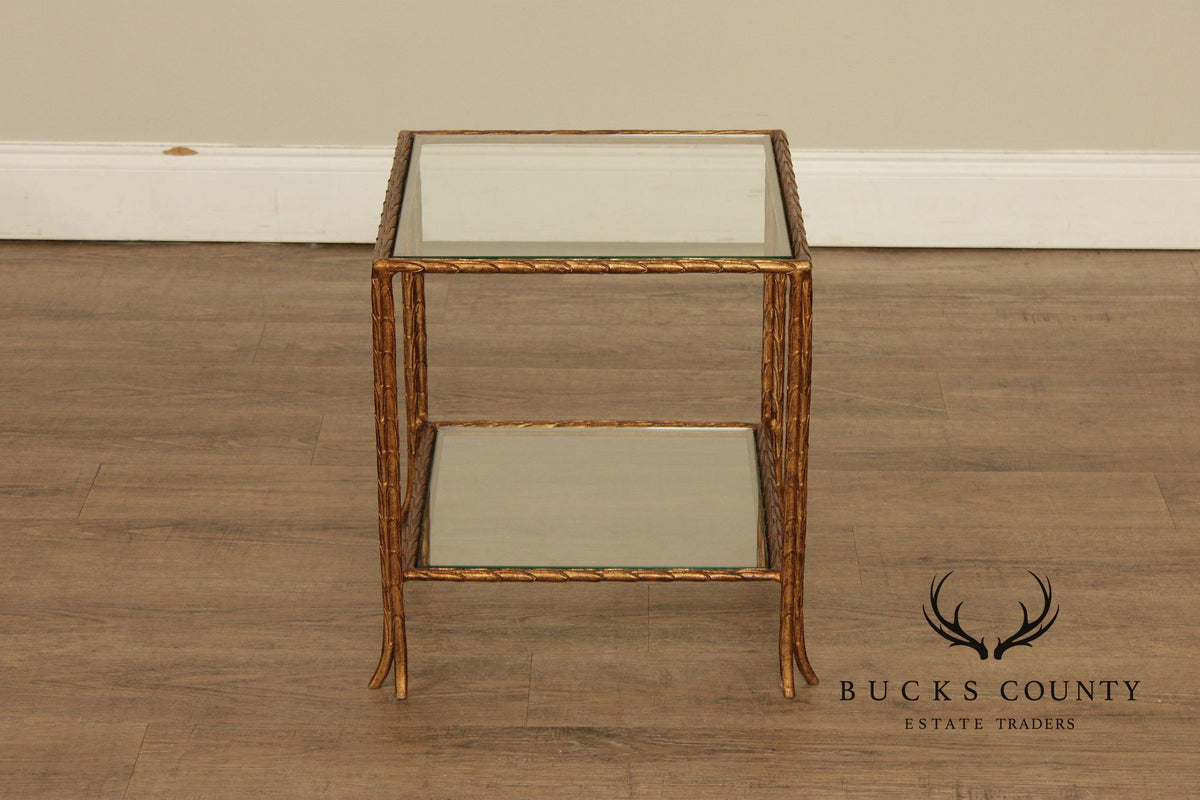 Sherrill Occasional Italian Regency Style Pair 'Bunching' Cocktail Tables