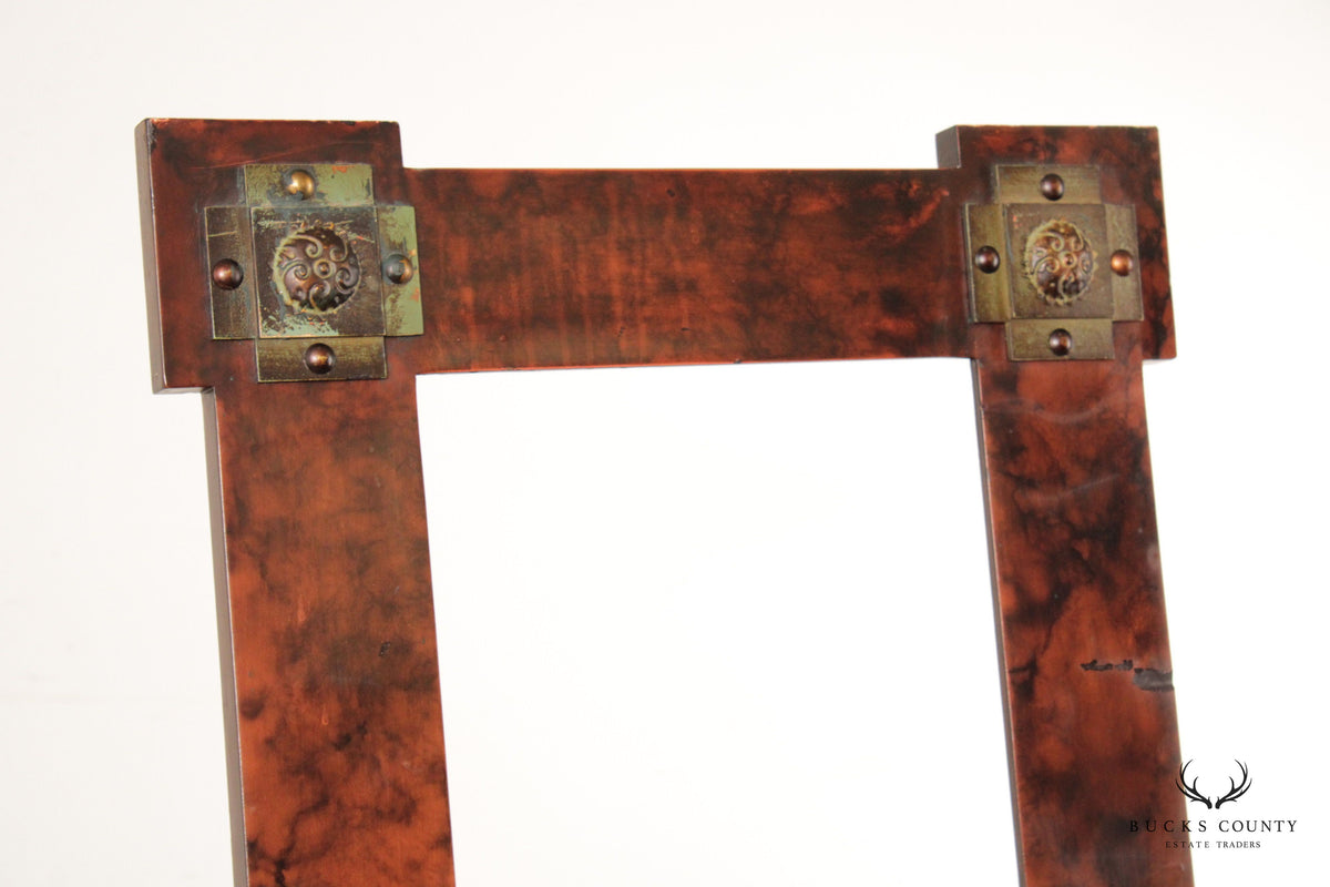 Brutalist Style Wood and Cast Iron A-Frame