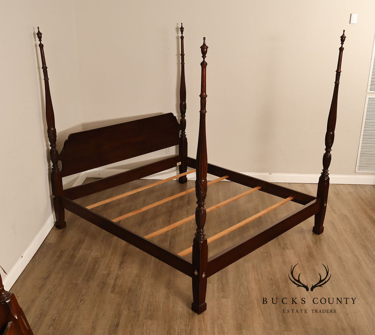 Ethan Allen 'Georgian Court' King Cherry Poster Bed