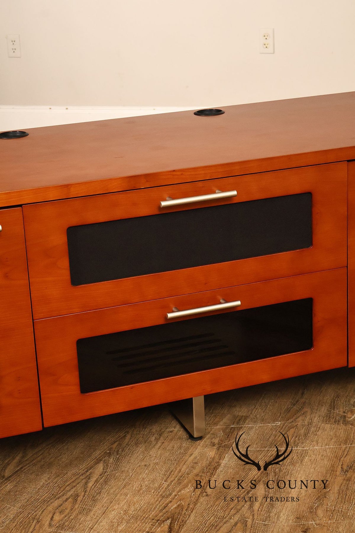 BDI Contemporary Cherry Finish TV Media Console