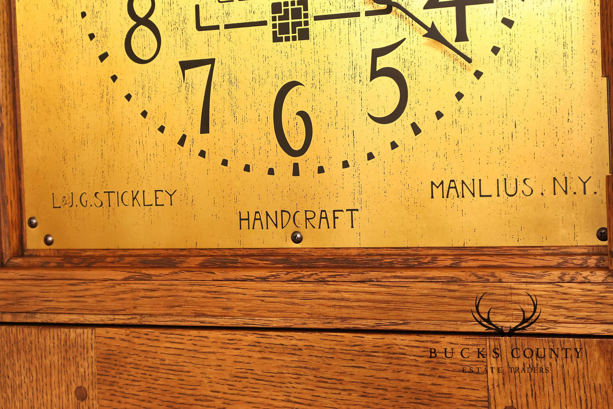 Stickley Mission Collection Oak Tall Case Clock