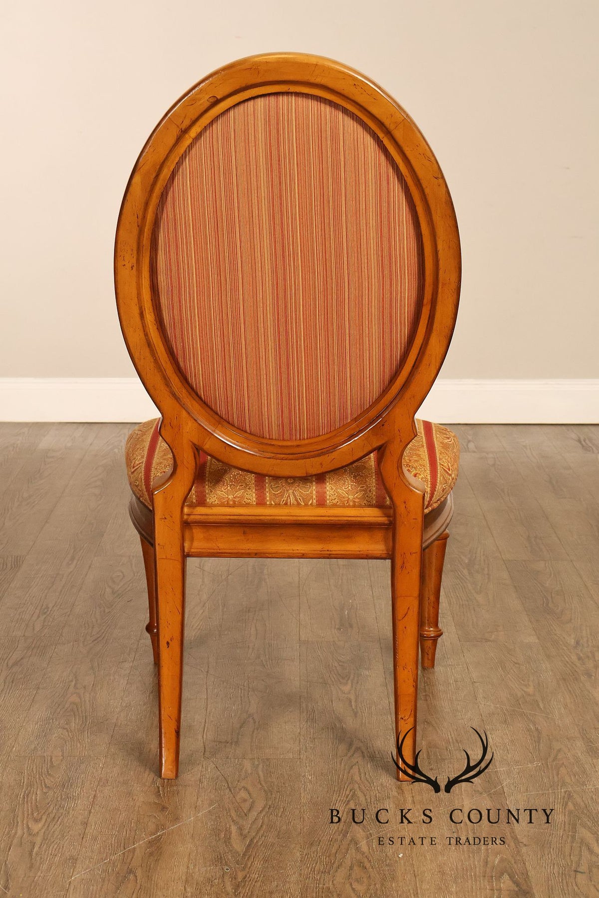 Thomasville Set Of Five Louis XVI Style Oval Back Dining Chairs