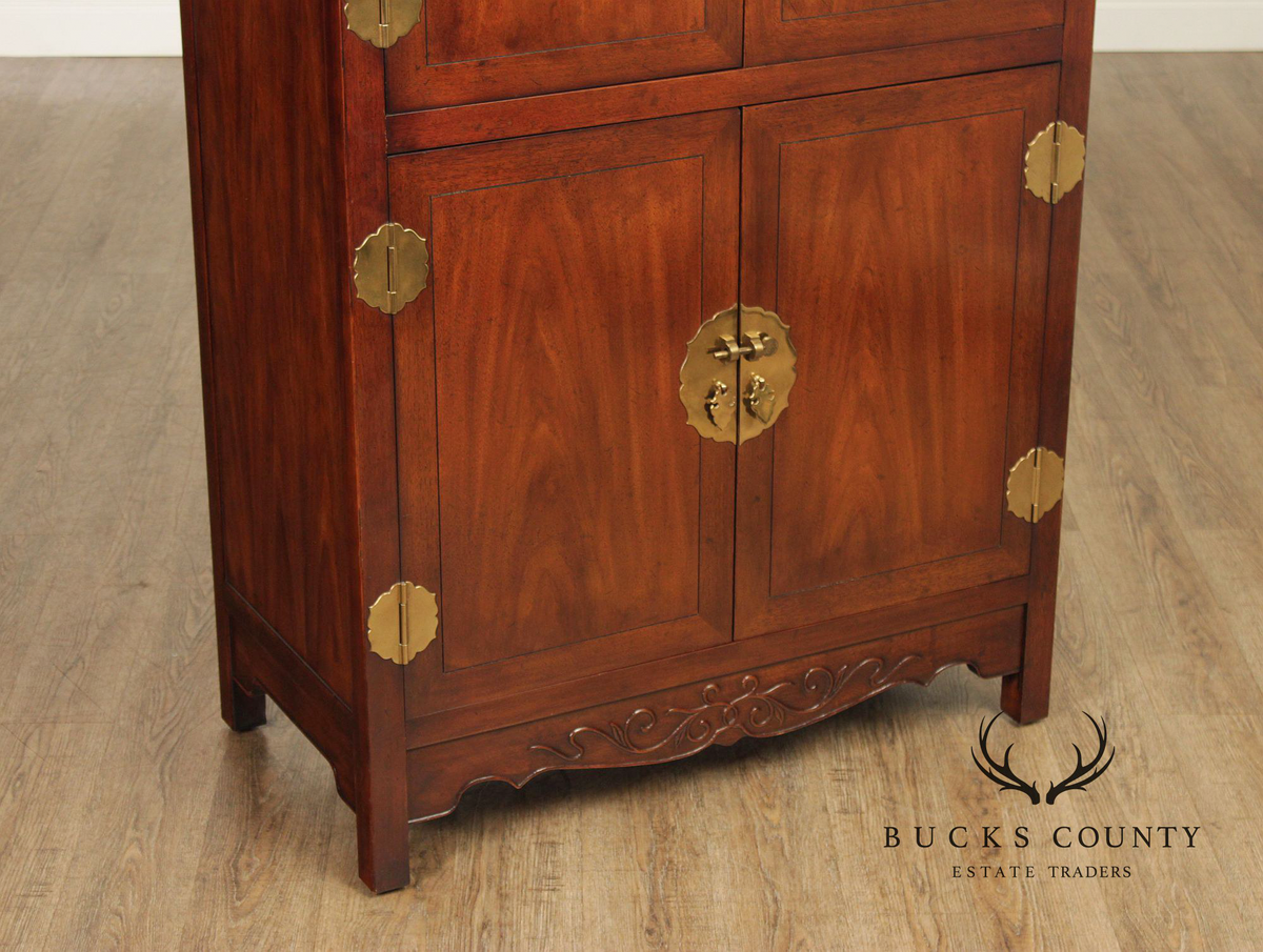Henredon Asian Style Mahogany Armoire