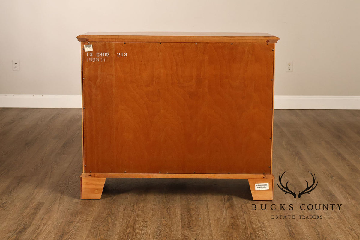 Ethan Allen French Country Style 'Legacy' Maple Bowfront Server