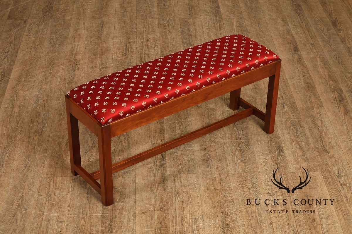 The Bartley Collection Chippendale Style Mahogany Window Bench