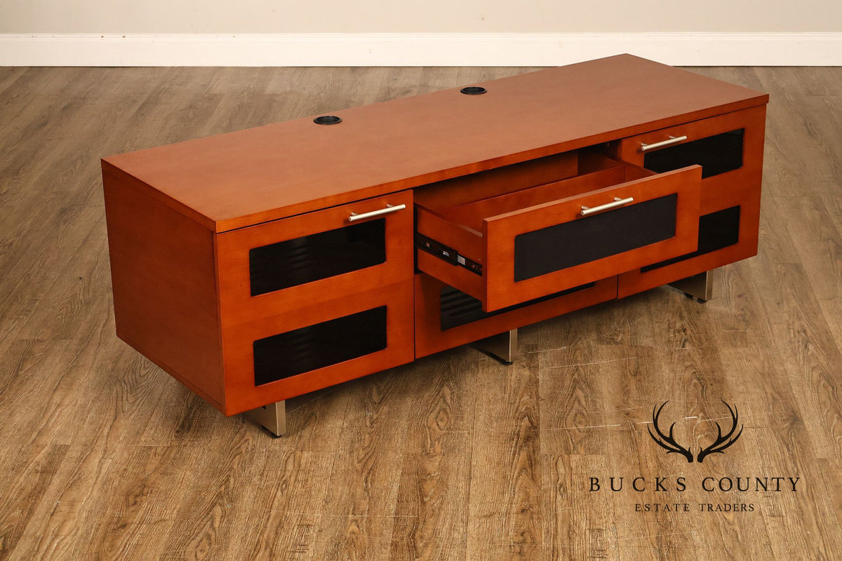 BDI Contemporary Cherry Finish TV Media Console