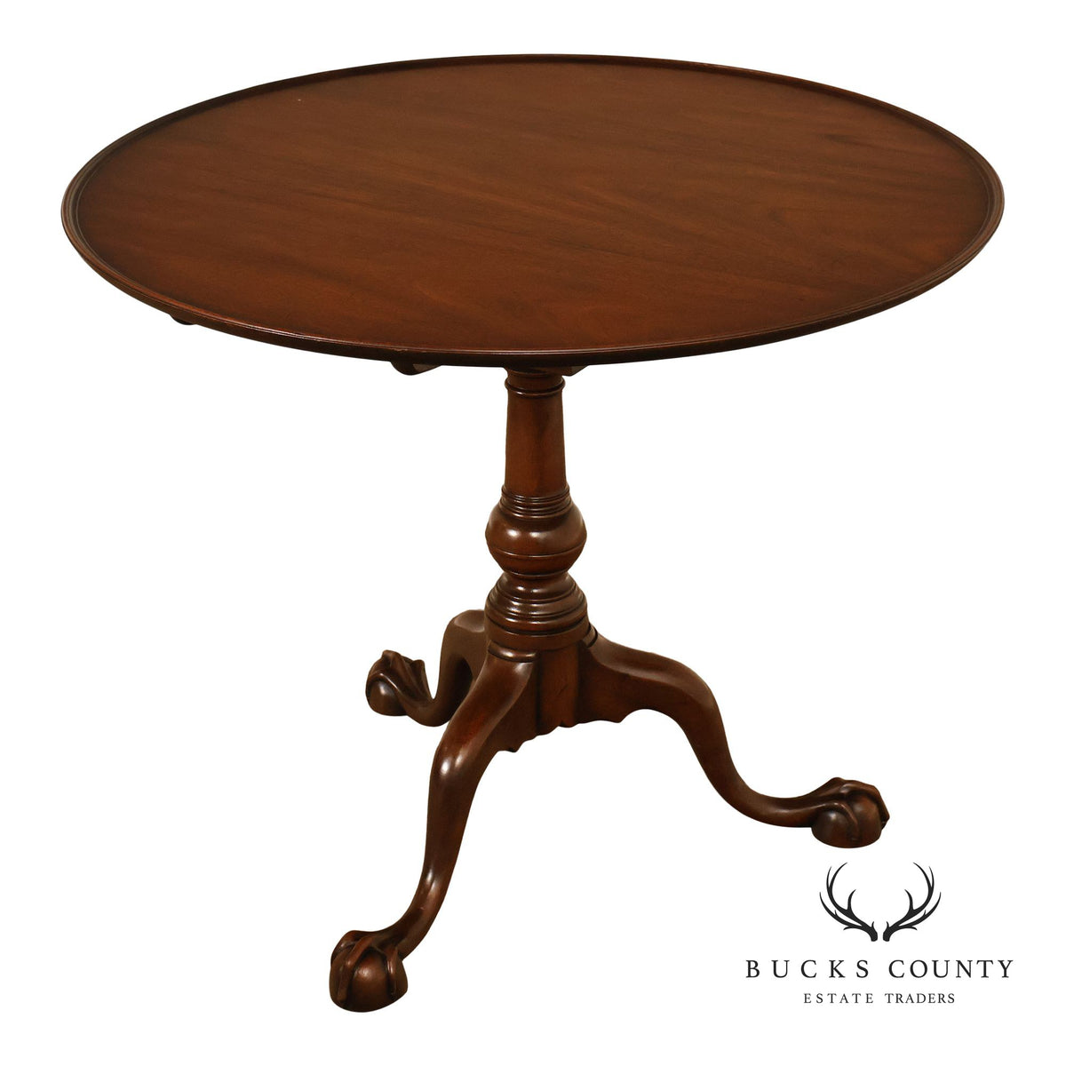 Kittinger Colonial Williamsburg Mahogany Tilt-Top Table