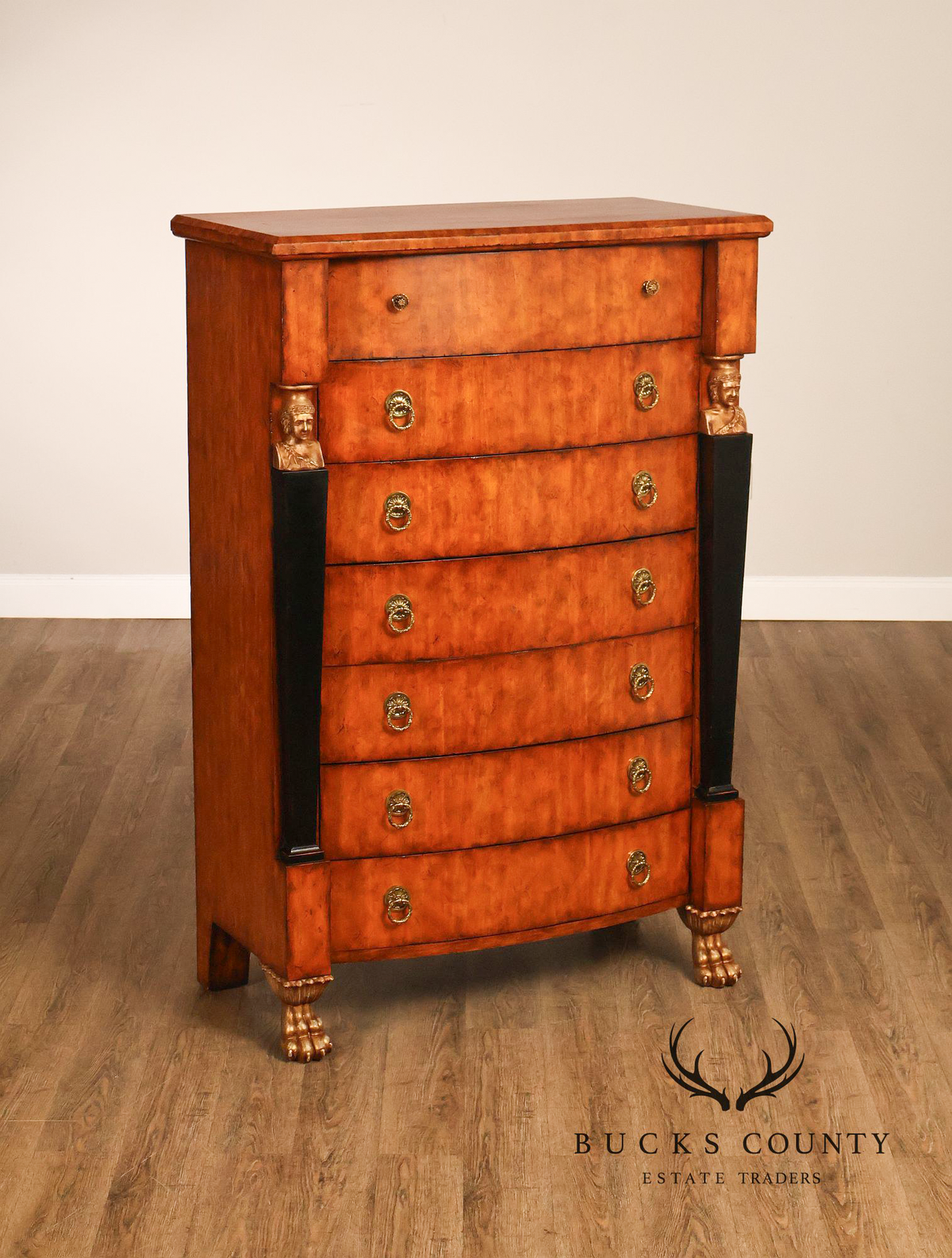 Lineage Home Furnishings Empire Style Tall Chest Of Drawers