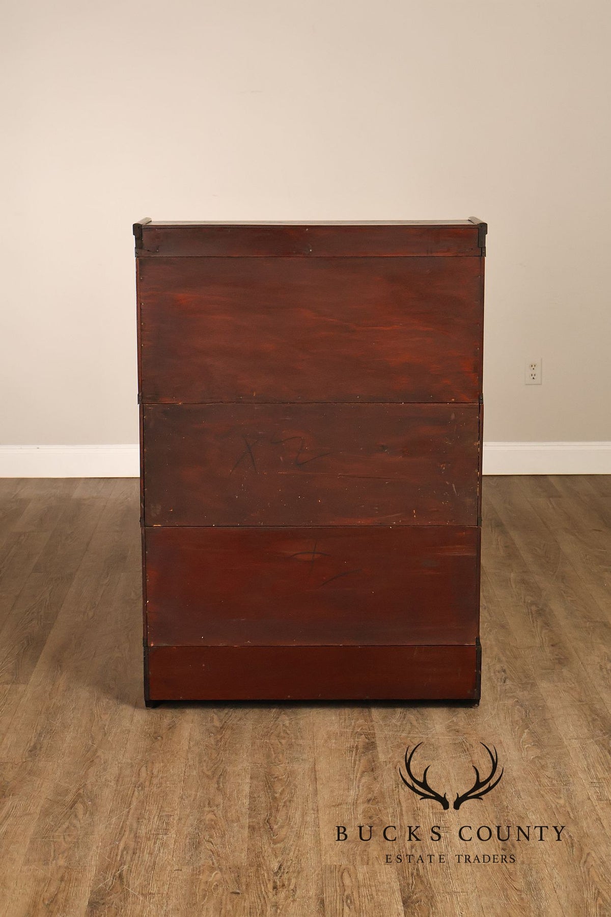 Globe Wernicke Mahogany Three-Section Barrister Bookcase