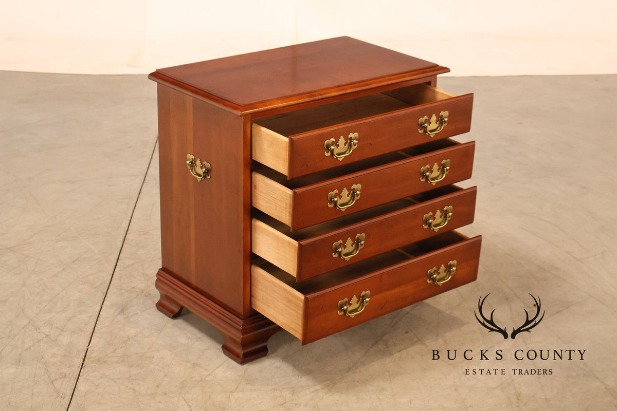 Traditional Pair Of Cherry Four Drawer Bachelor’s Chests