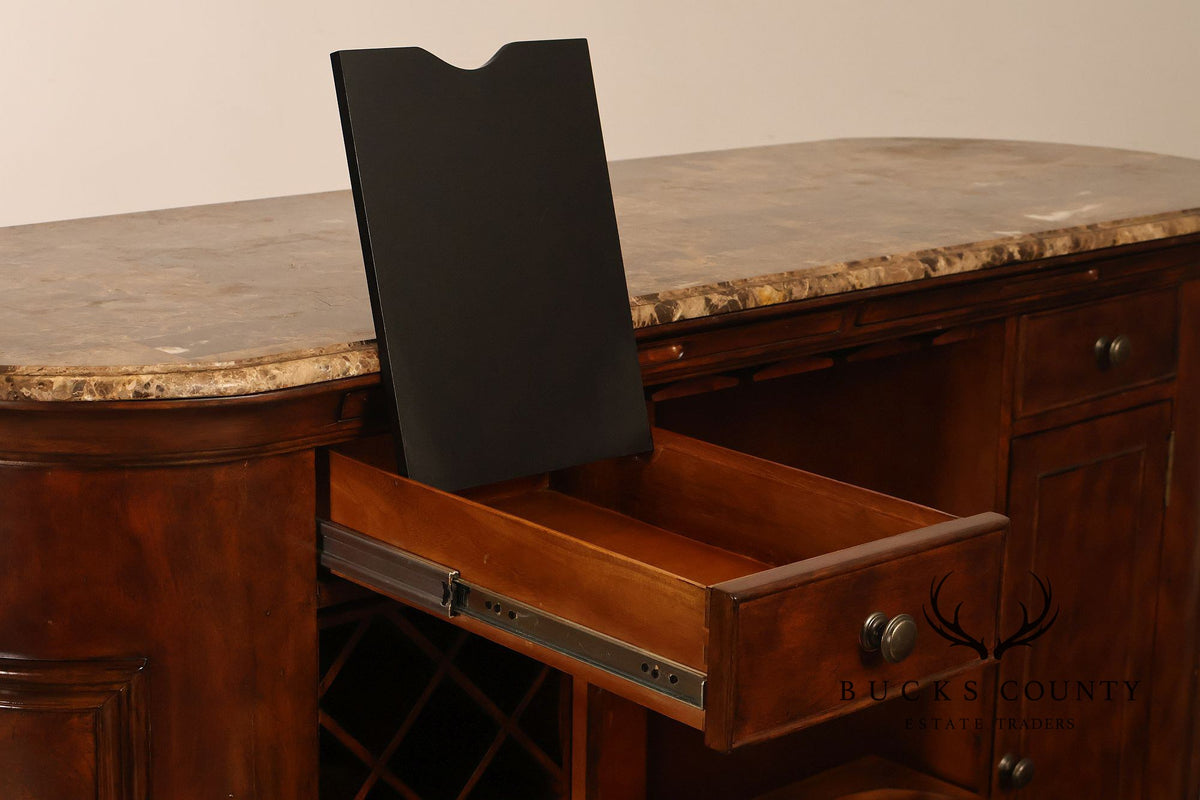Howard Miller Wine & Spirits Collection Marble Top Bar Cabinet