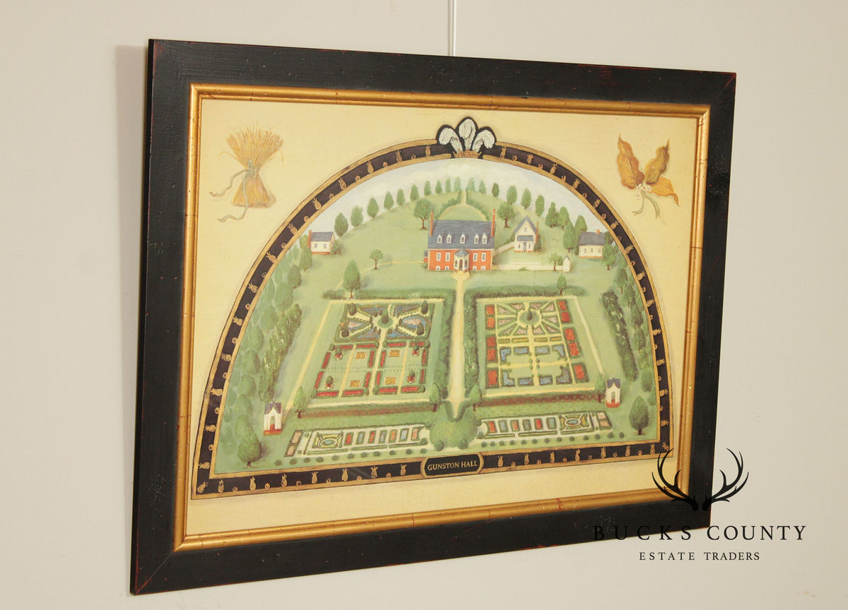 Alexandria Churchill Pair of Custom Framed Prints, 'Governor's Palace' and 'Gunston Hall'