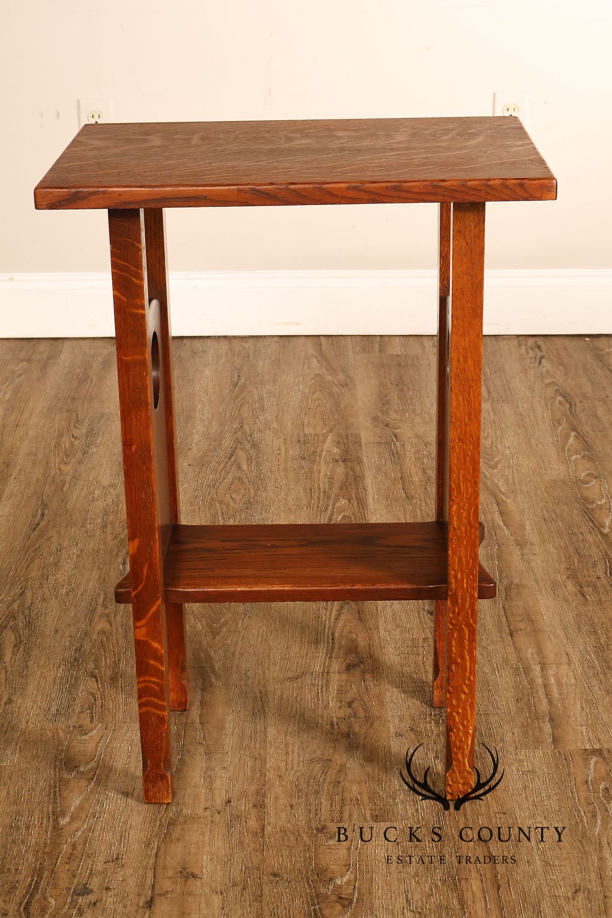 Antique Arts And Crafts Mission Oak Imperial Stand