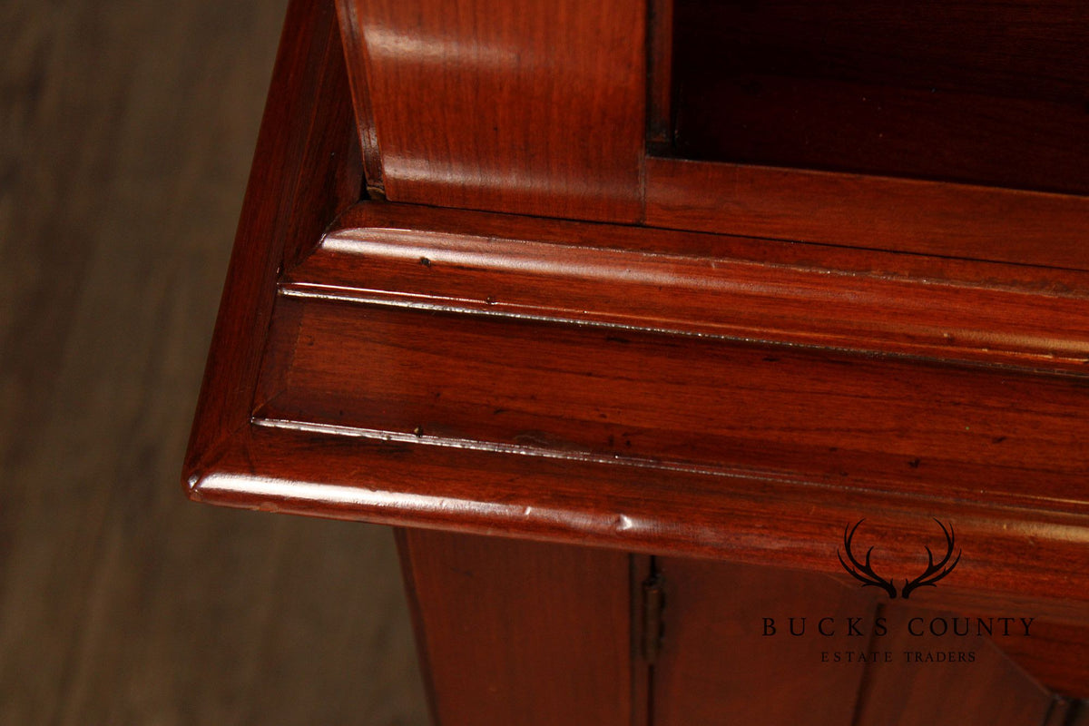 Italian Fiorini Two-Part Bookcase Library Cabinet