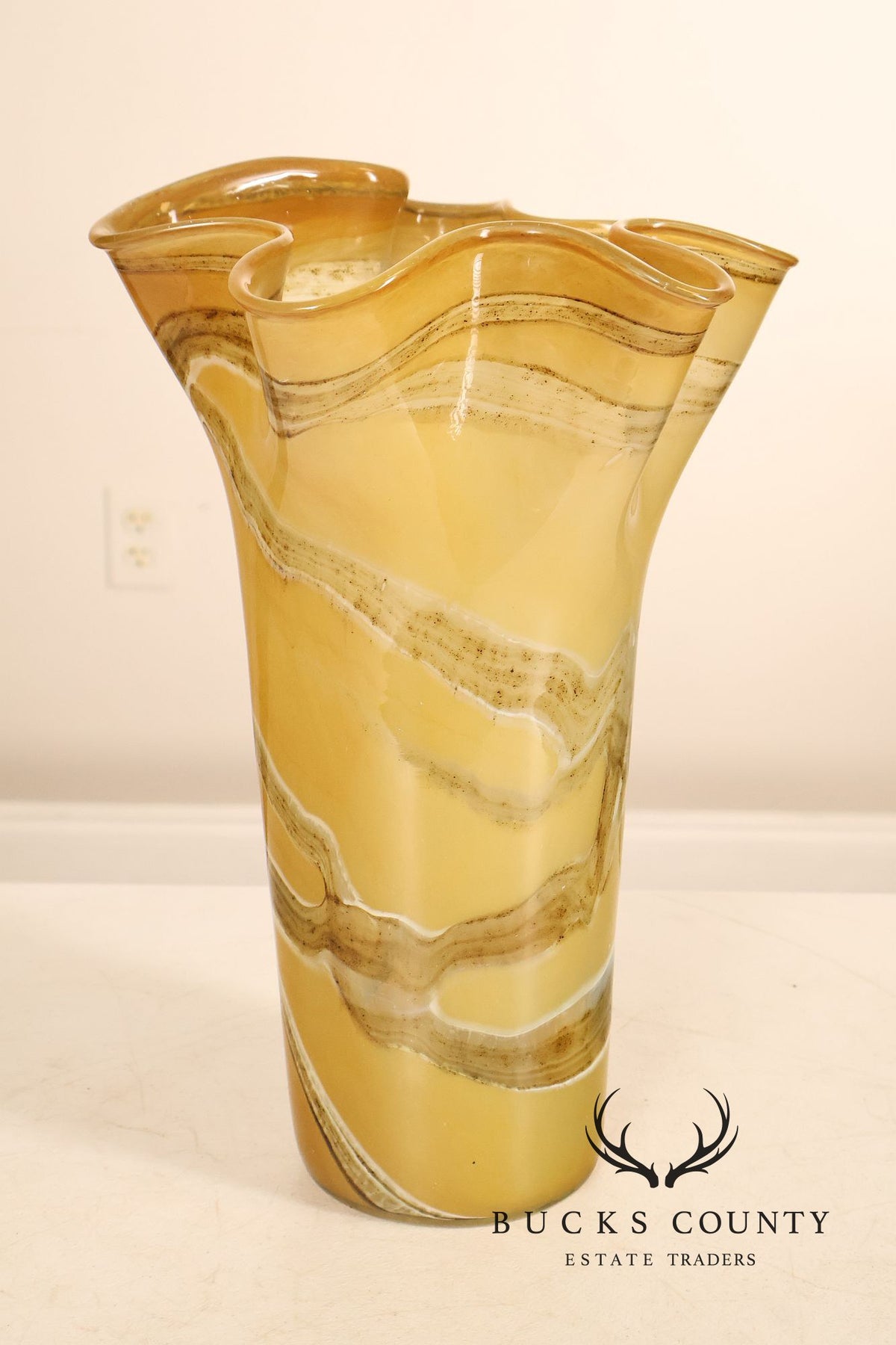 Murano Hand-Blown Glass Vase