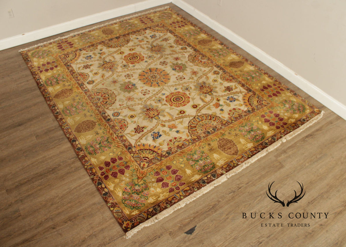 Arts & Crafts Style Wool Area Rug