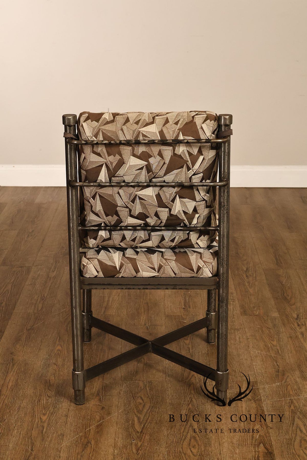Swaim Industrial Set of Four Iron Dining Chairs