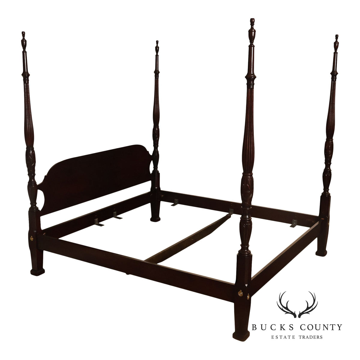 Century Furniture Claridge Collection Georgian Style Mahogany King Size Four Poster Bed
