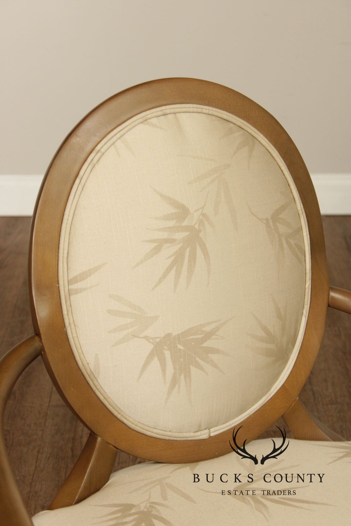 Precedent Modern Art Deco Style Giltwood Lounge Chair