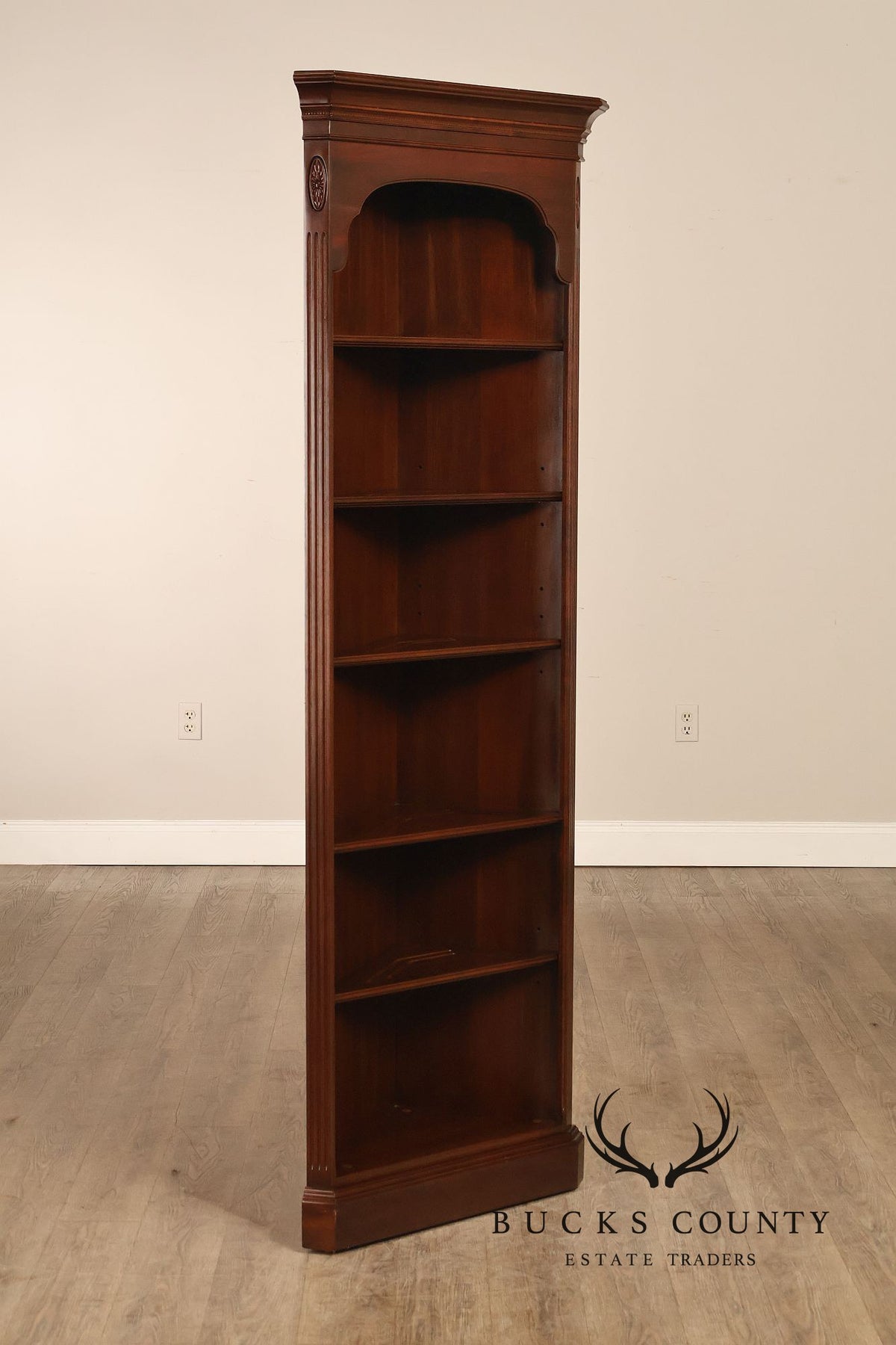 Ethan Allen Georgian Court Cherry Corner Bookcase