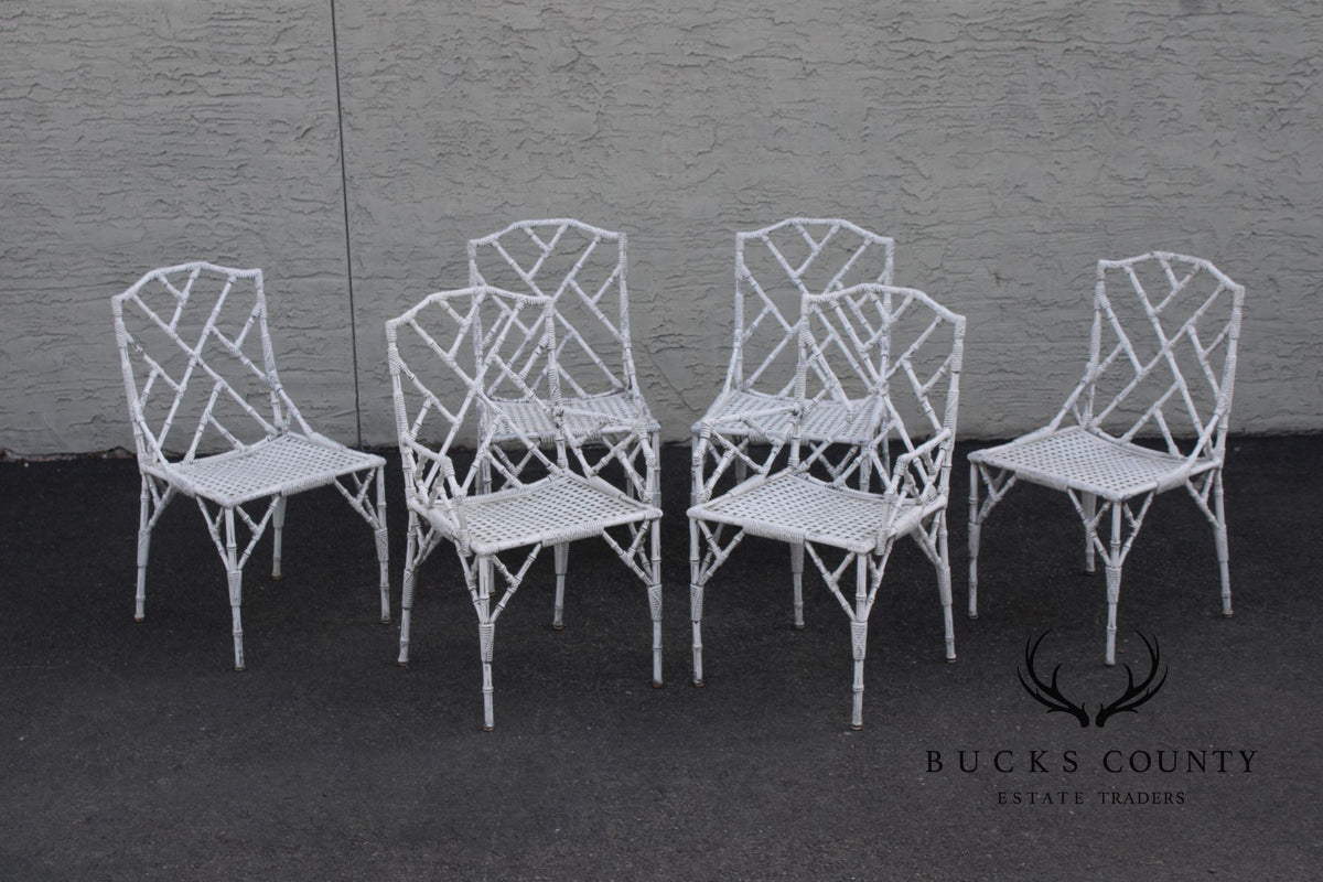 Venemen of California Faux Bamboo Cast Aluminum Patio Dining Set