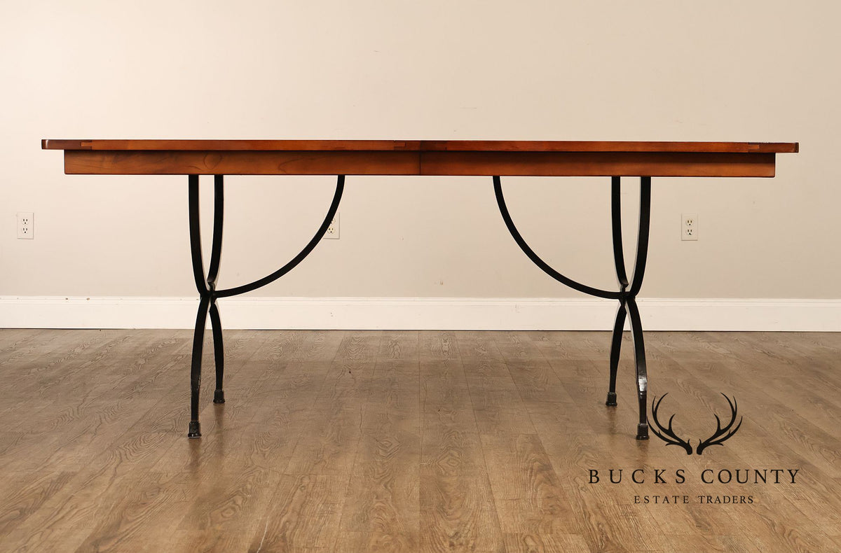 Charleston Forge Wrought Iron Expandable Dining Table