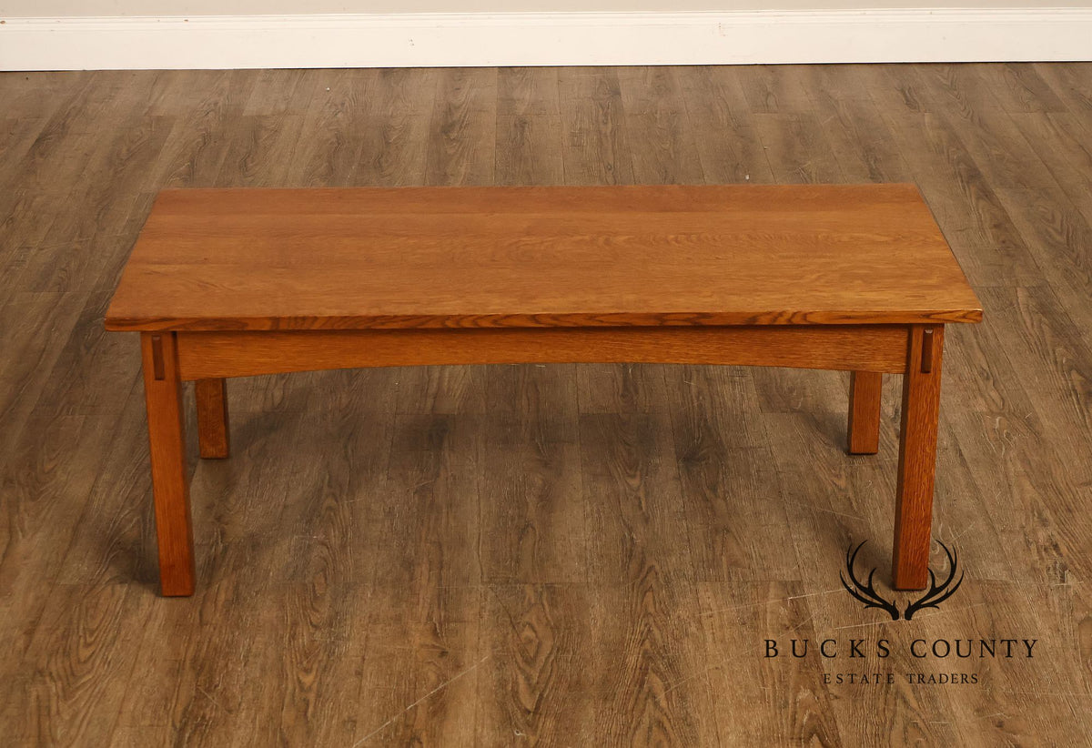 Stickley Mission Collection Oak Cocktail Table