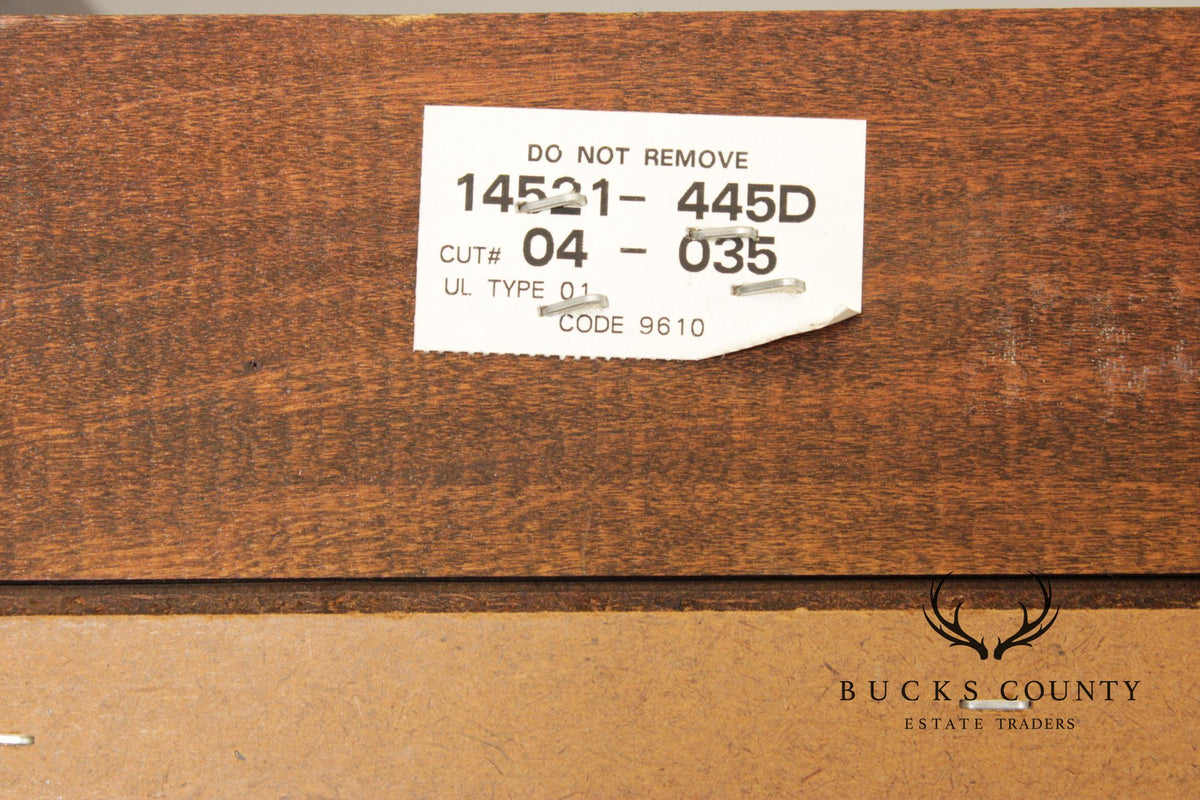 Thomasville Georgian Style Large Mahogany China Display Breakfront