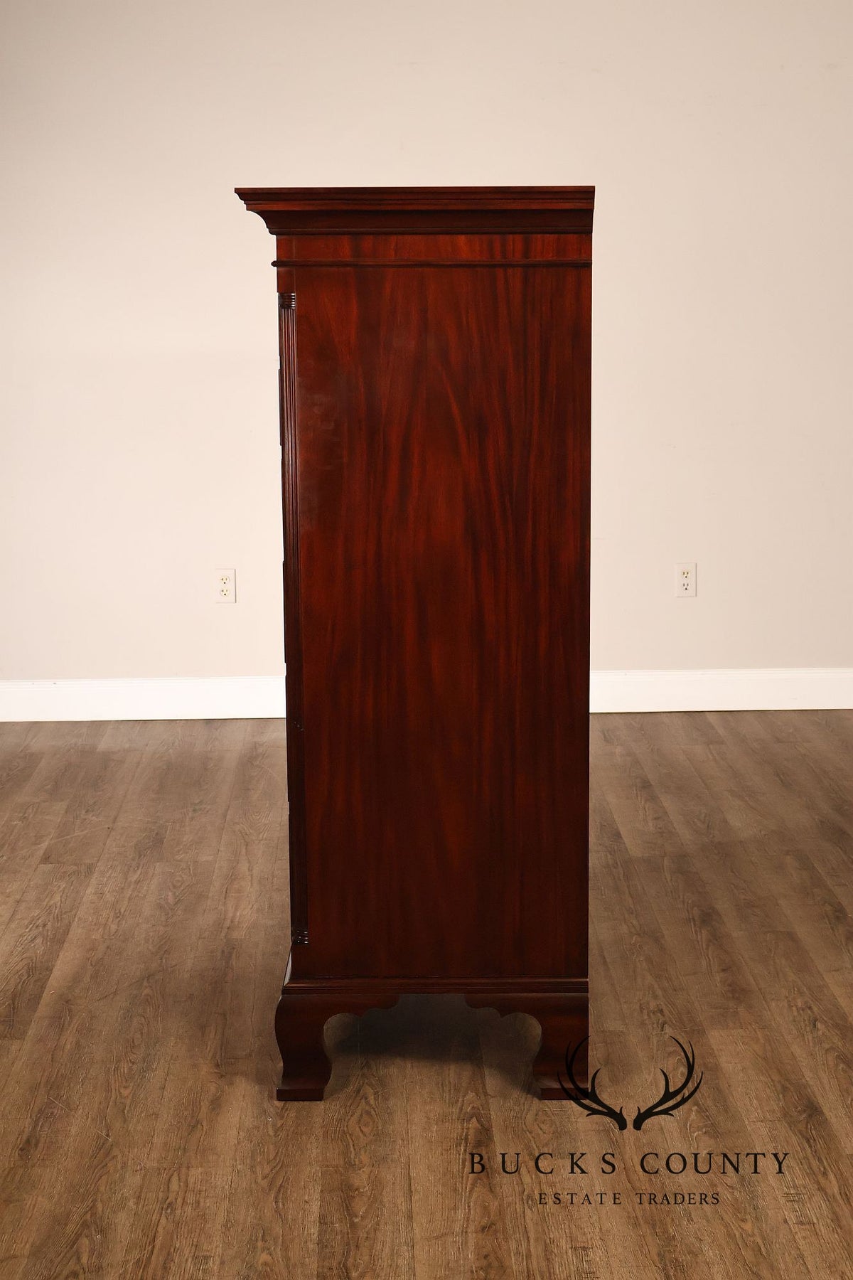 Henkel Harris Chippendale Style Mahogany Tall Chest