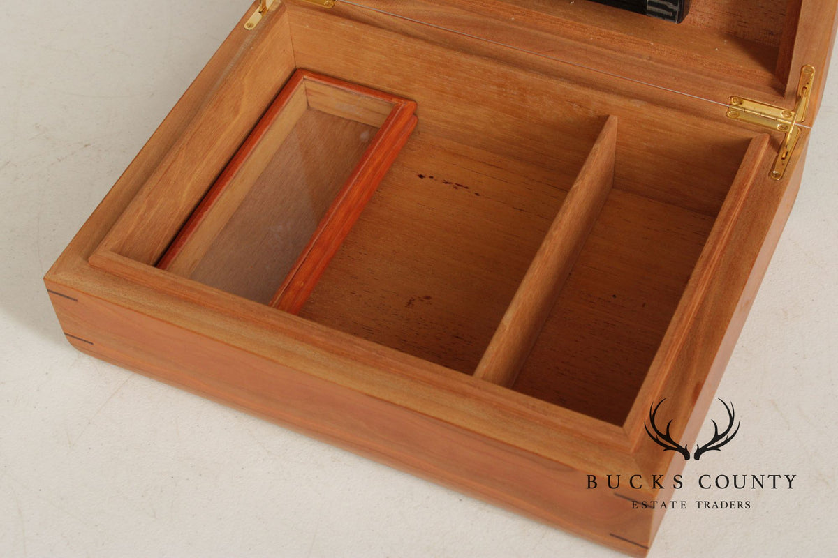 Studio Mixed Wood Desktop Cigar Humidor